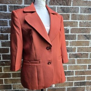 Sifa Women's Rust-Orange Blazer Sz12